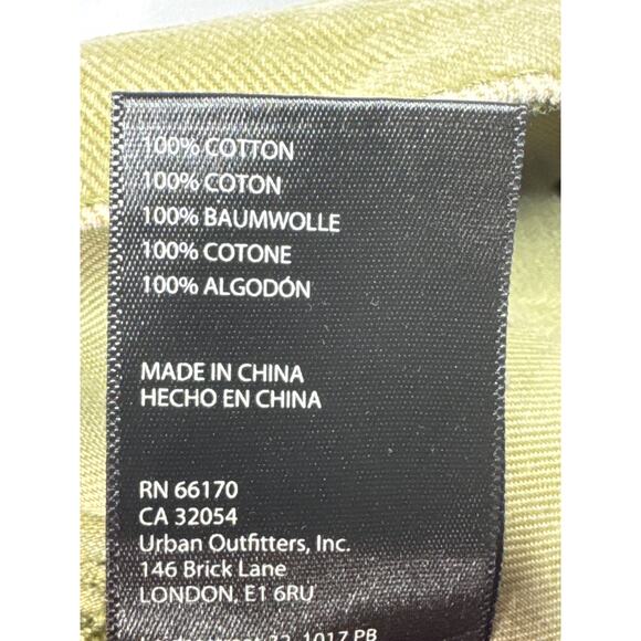 BDG Urban Outfitters Women's Low A-Wide Leg Green Denim Jeans - Size 28x30.5 - Picture 6 of 6